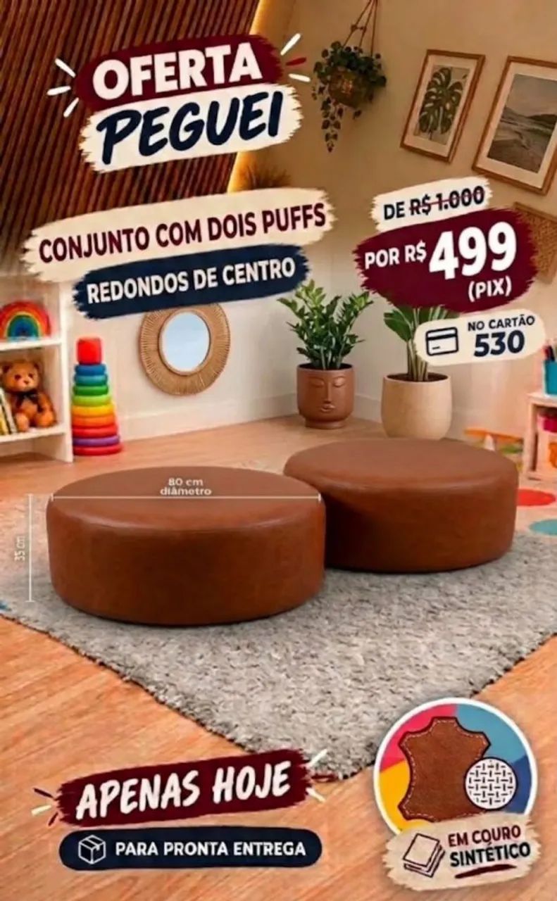 PUFF REDONDO DE CENTRO 