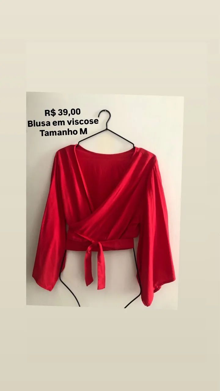 Blusa tamanho M em viscose - Foto 3