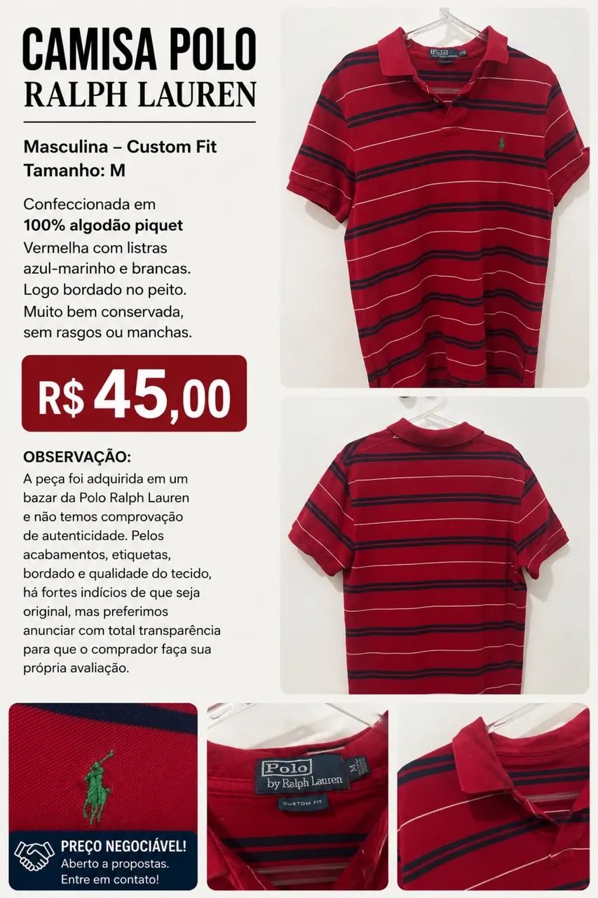 Roupa Polo Ralph Lauren