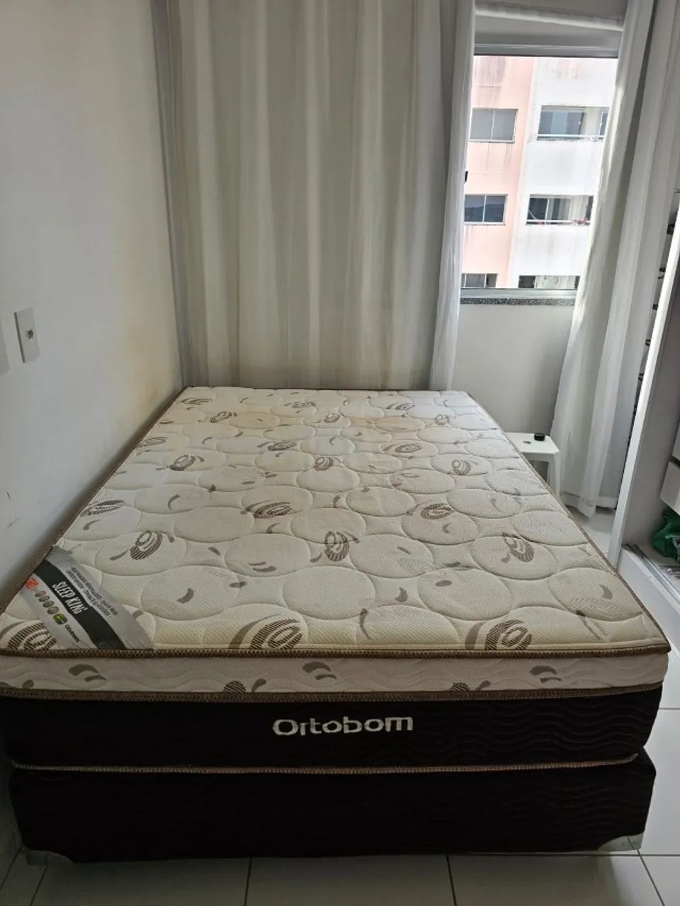 Colchão casal Ortobom + base + capa - Oportunidade por mudança - Foto 3