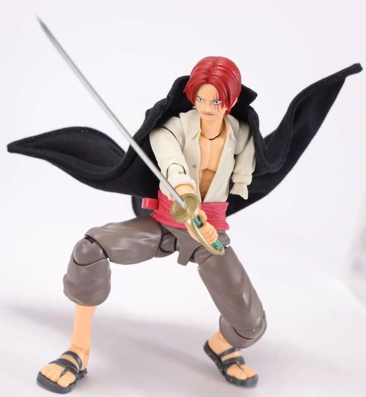 Shanks & Monkey D. Luffy Childhood - One Piece - S.H.Figuarts Bandai - NOVO<br><br> - Foto 4