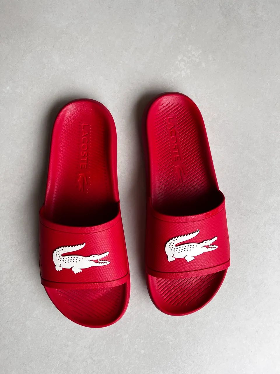 Chinelo Lacoste slide vermelho 40 - Foto 2