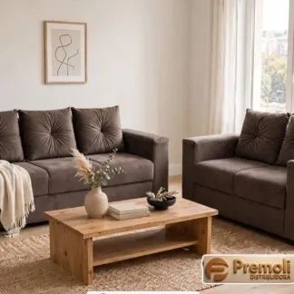 Sofa Pop Bela 2 /3 Lugares - Almofadas soltas - Pode ter Variação de Tonalidade - Foto 2