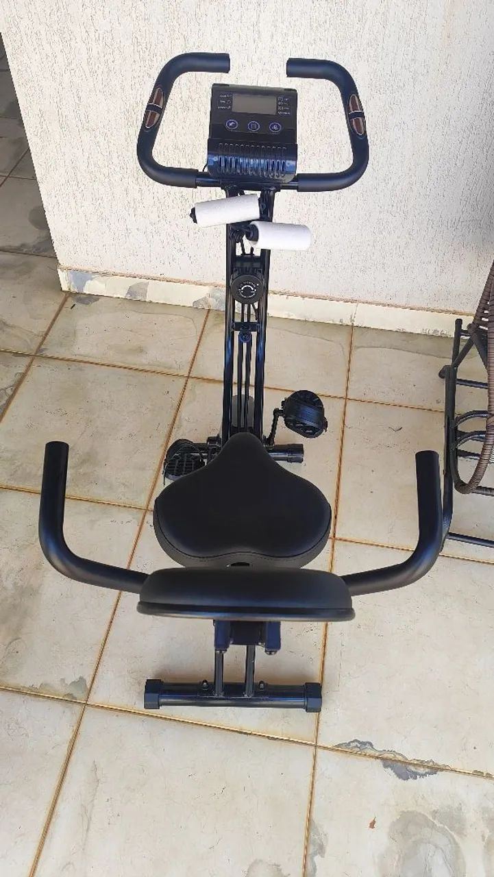 Bicicleta ergométrica horizontal seminova - Foto 3