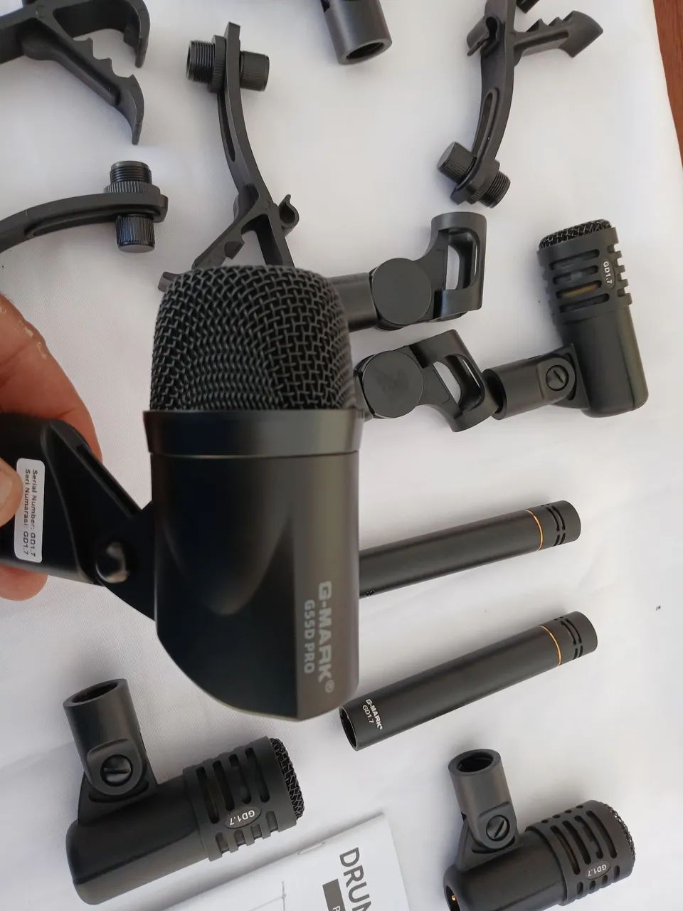 Microfones de bateria kit 7 peças e caser (poucas unidades) - Foto 5