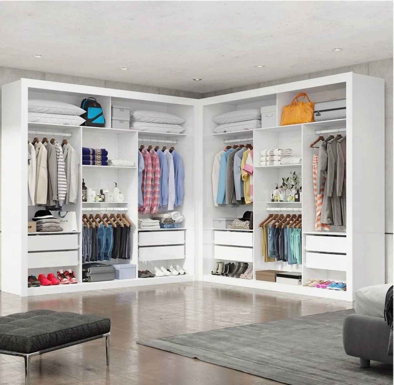 Closet Casal Premium Clarice Com 08 Gavetas - Foto 3