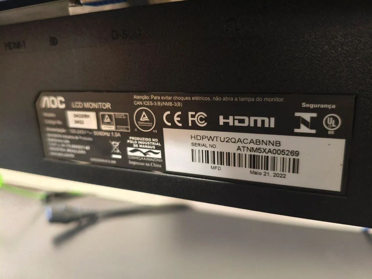 Monitor gamer AOC Hero 144 Hz - Foto 5