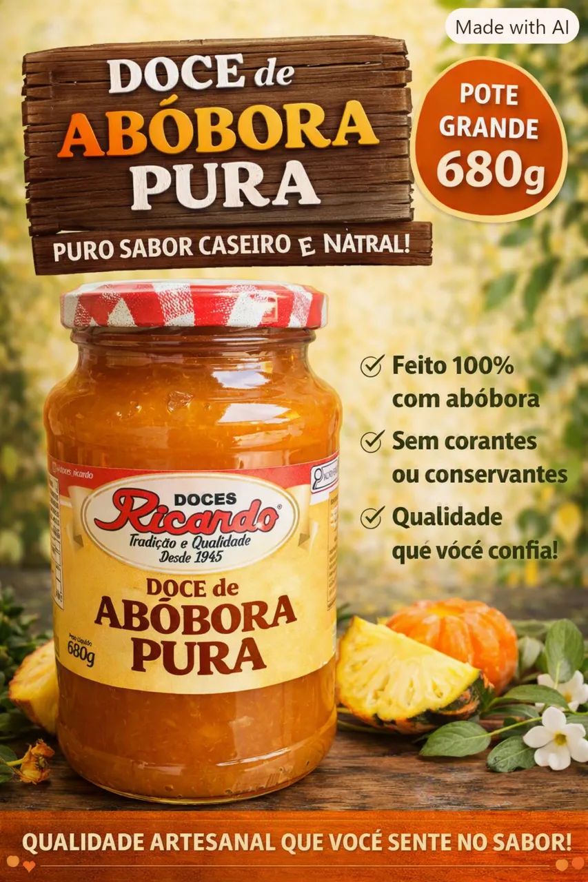 DOCES EM POTE NATURAL DO SUL DE MINAS 