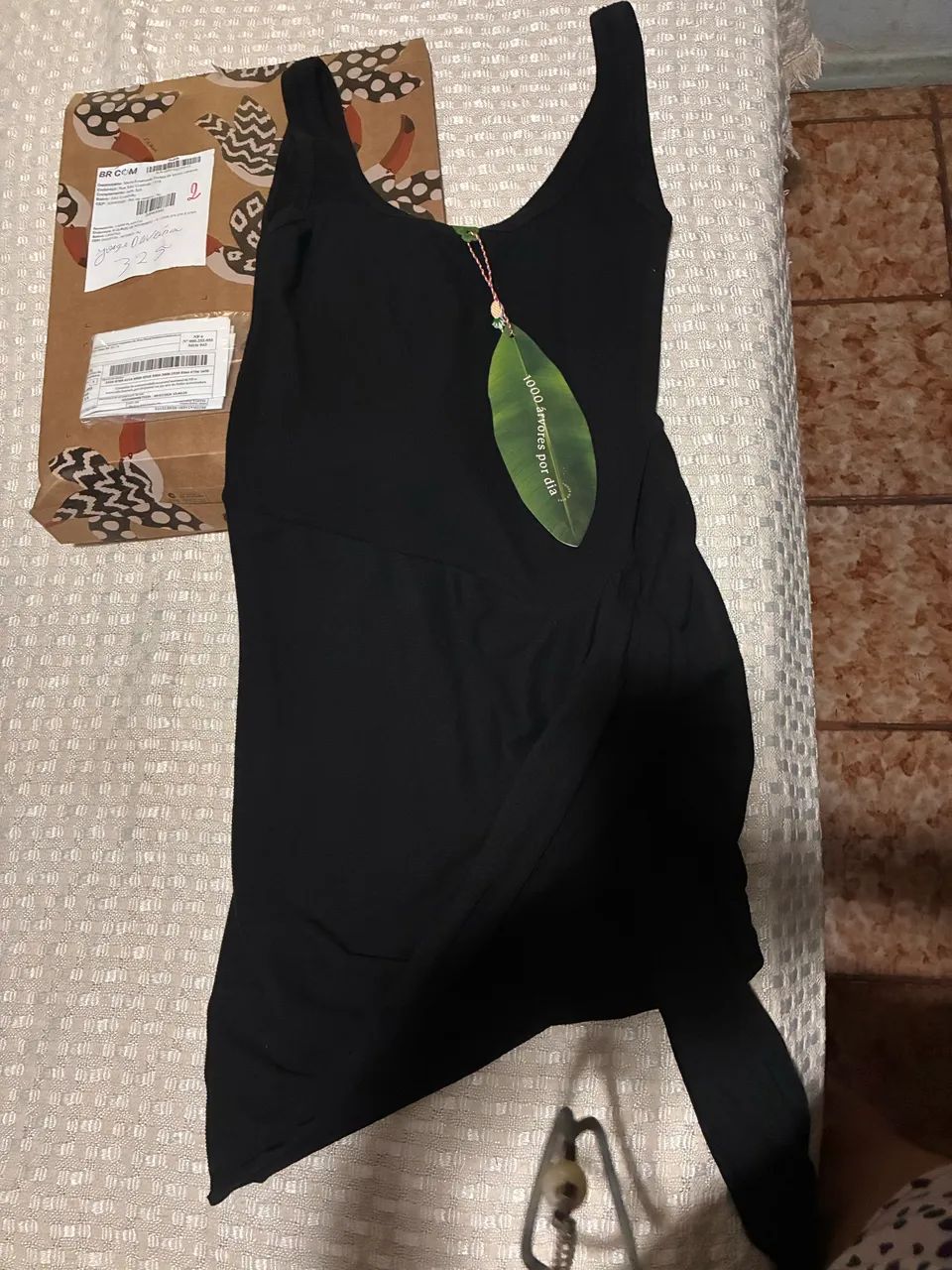 Vestido curto farm amarração 