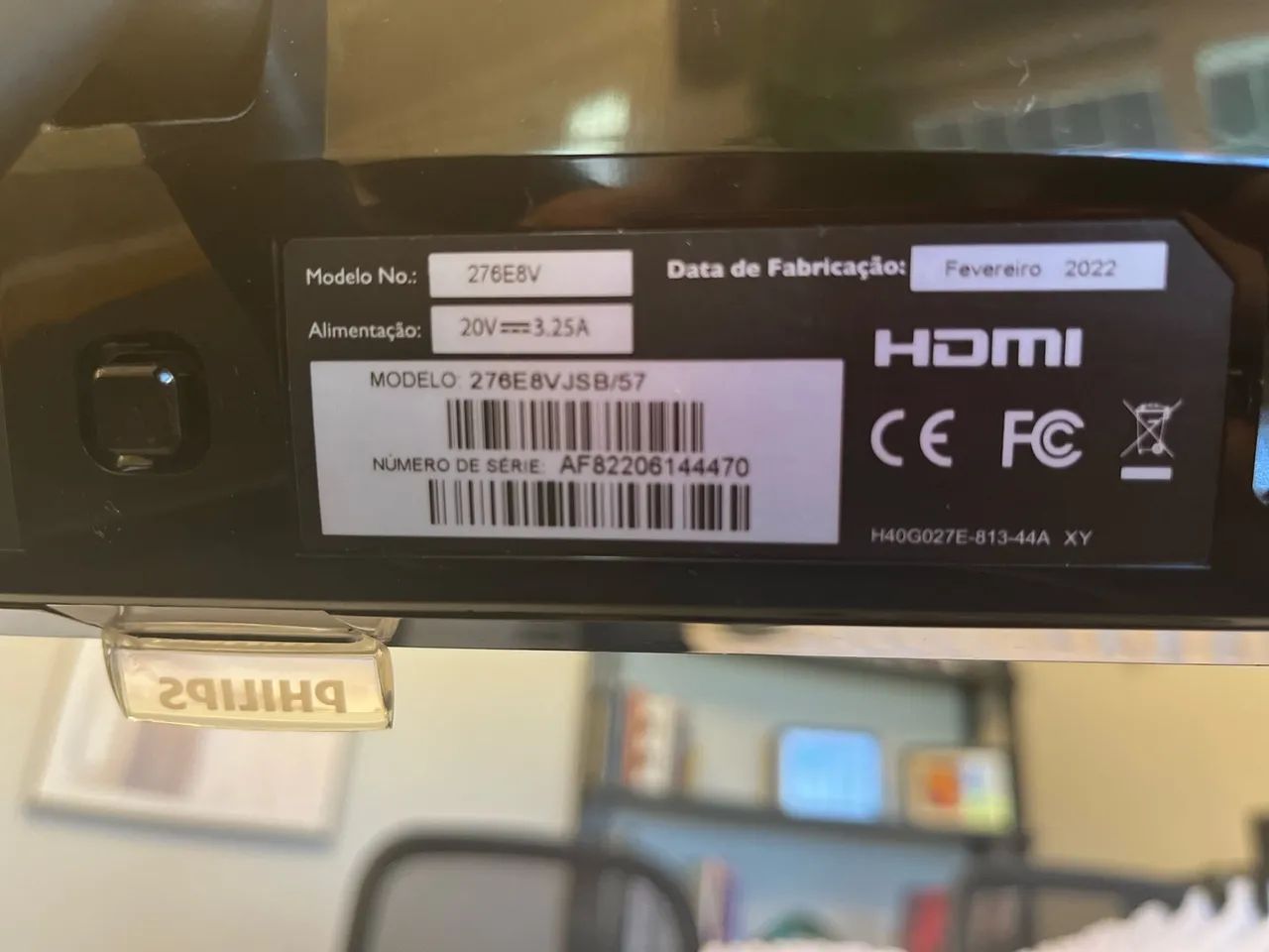 Monitor LCD 27? 4k Philips modelo 276E8V - Foto 3