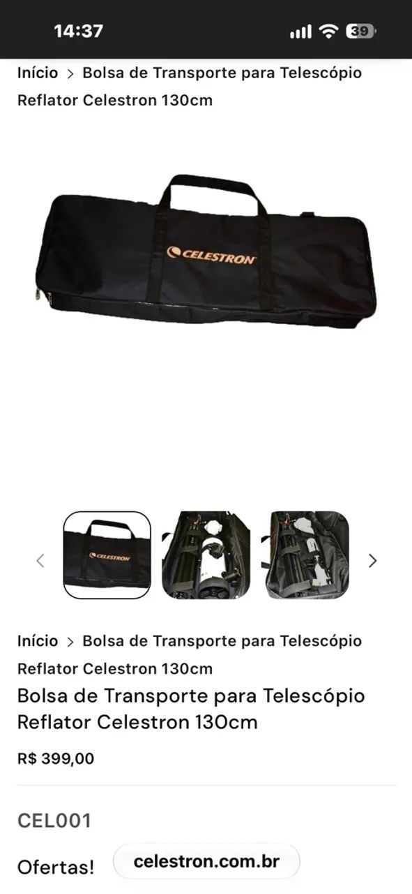 Vendo Telescópio Celestron Astromaster 102 - Foto 5