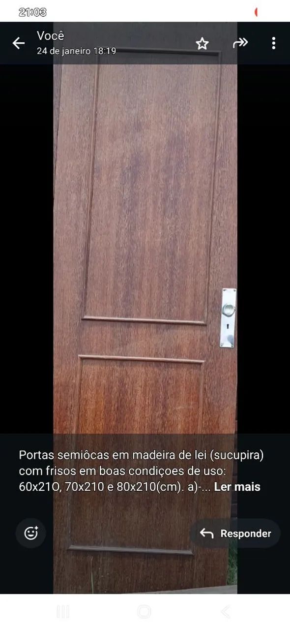 PORTAS, JANELAS E PEÇAS EM MADEIRA DE LEI  - Foto 2