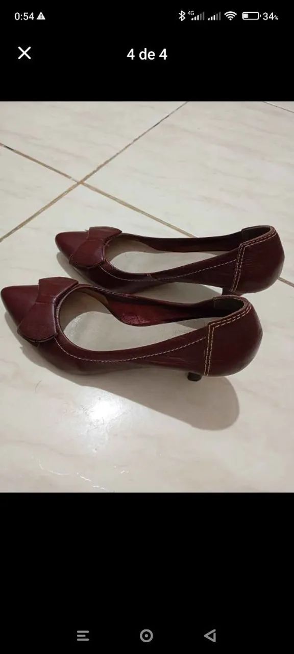 Scarpin Bordô número 37 - Foto 4