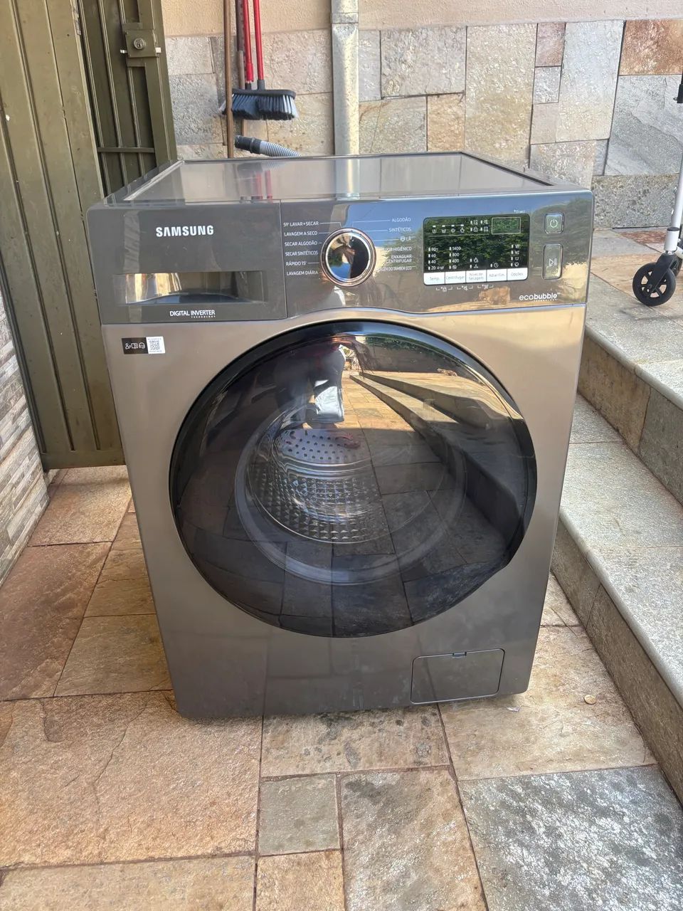 Lava e Seca Samsung 11kg Inverter + 3 em 1 Água Fria WD11A4453BX