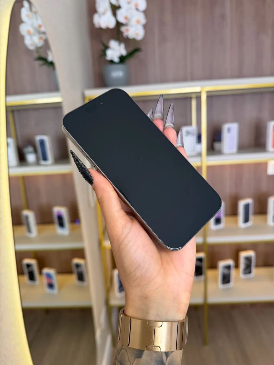 iPhone 15 Pro 128GB Titânio Natural - Foto 5