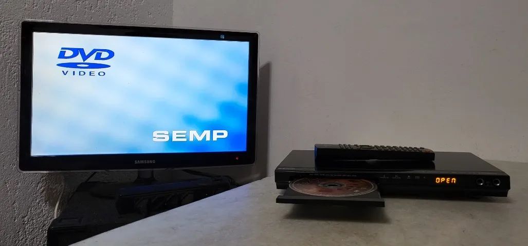Aparelho De Dvd/cd Player Semp Sd-5091vk Karaokê Mp3 Preto 110/220v - Bivolt
