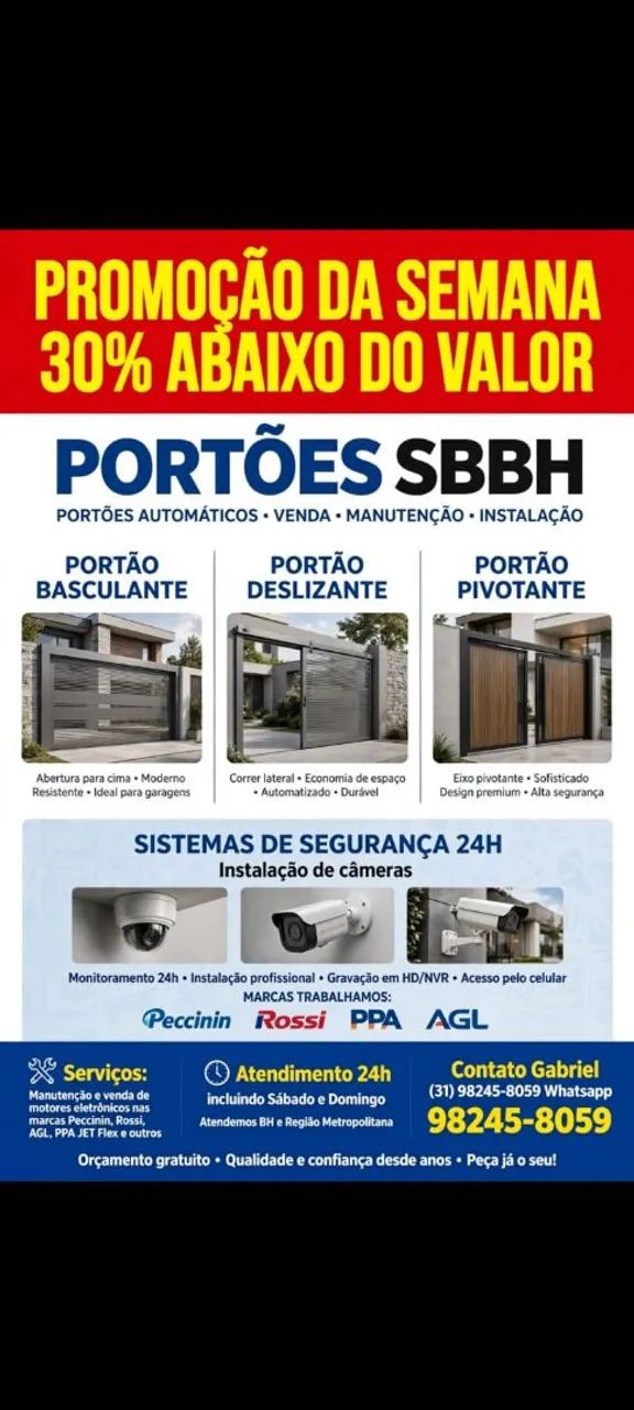 MANUTENÇÃO DE PORTÕES ELETRÔNICOS 