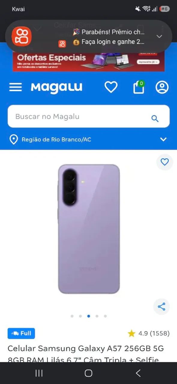 Samsung A57 256 GIGAS - Foto 2