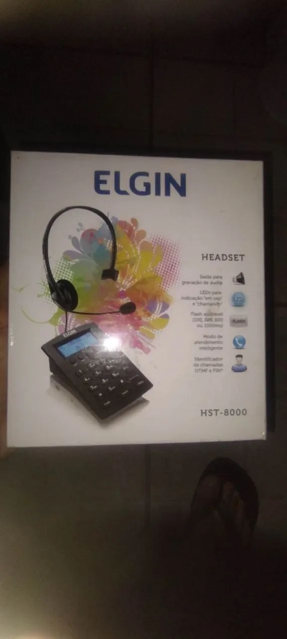 Telefone headset Elgin na caixa - Foto 3