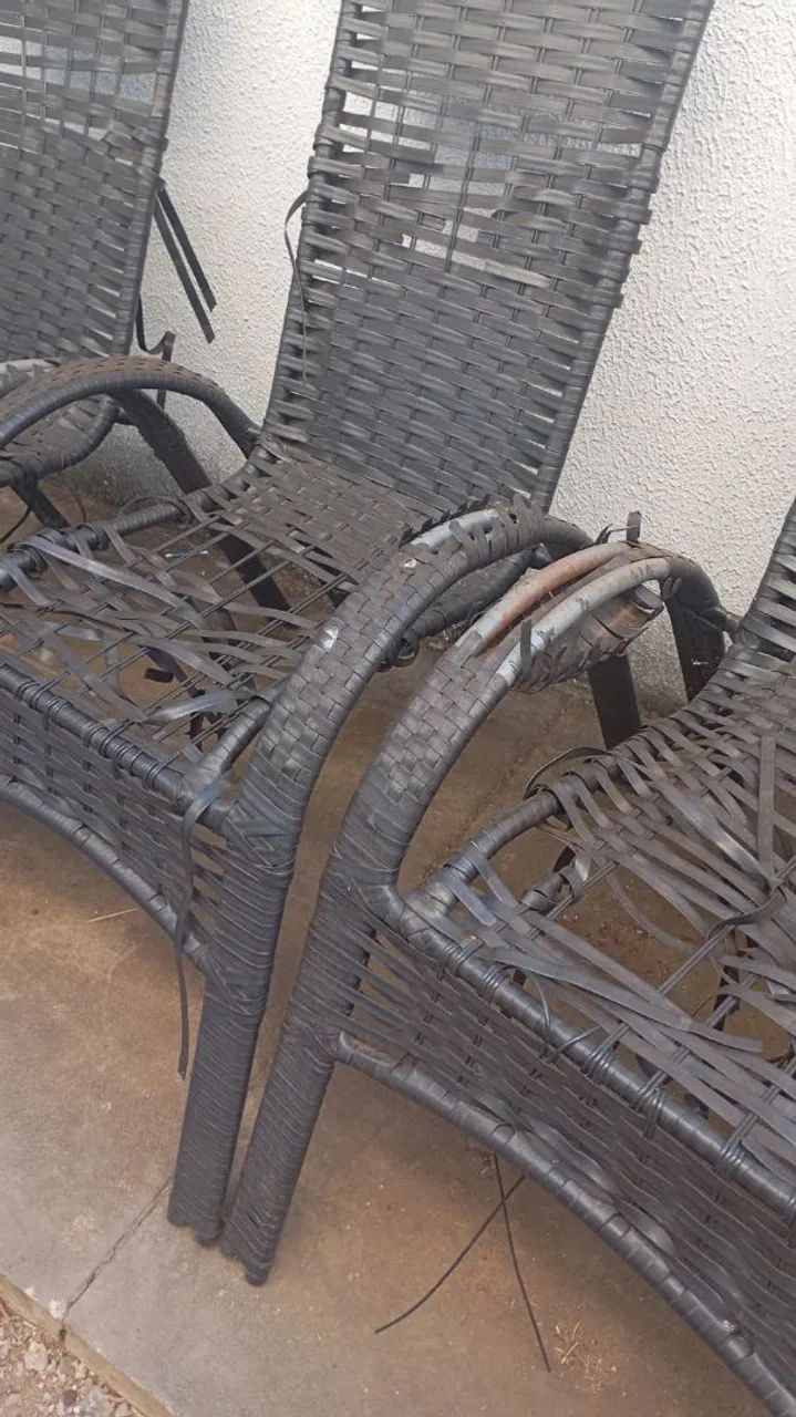 Cadeiras de ferro para reformar  - Foto 2