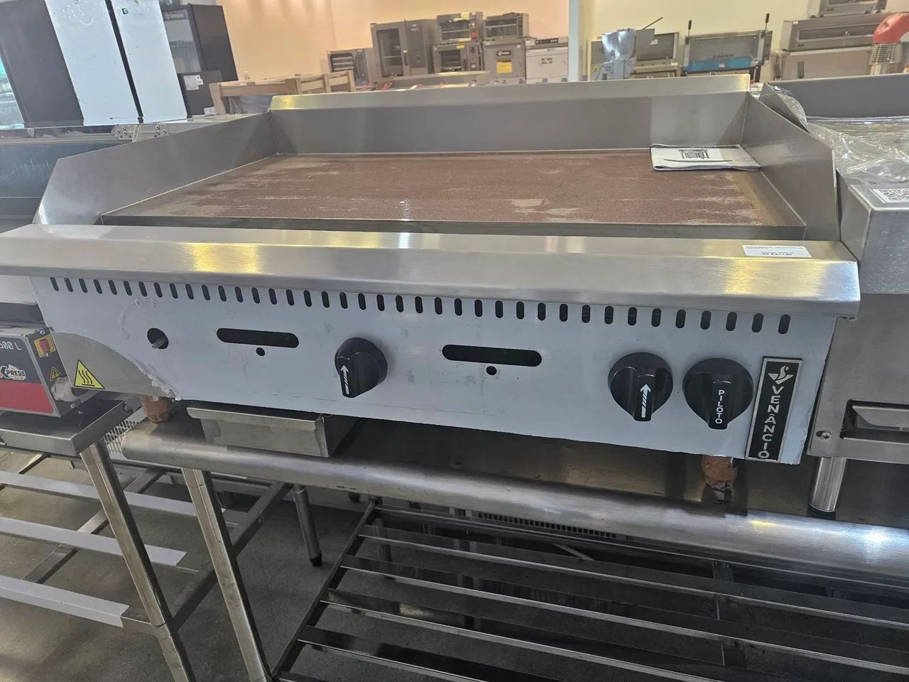 chapa a gás 90cm 19mm linha prime - nova