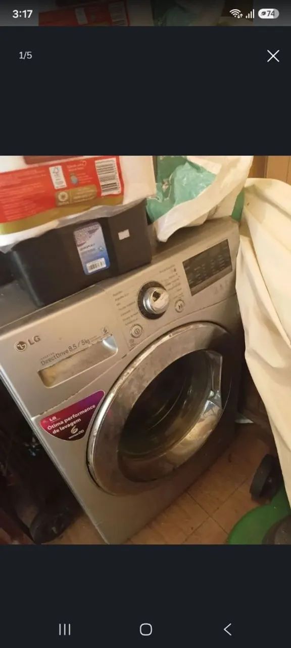 Máquina de lavar e secar LG 8kg - Foto 2
