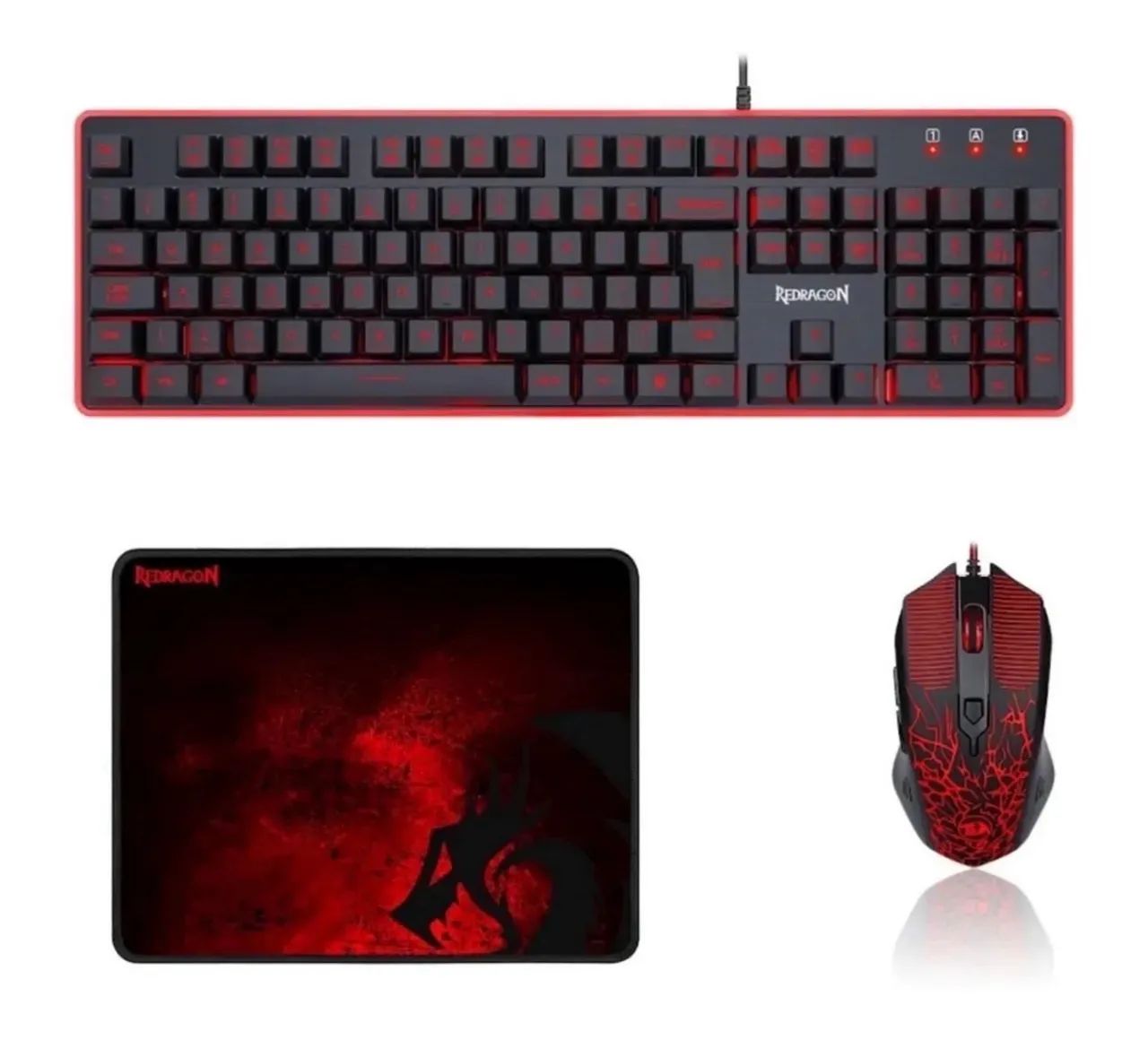 KIT TECLADO, MOUSE E MOUSEPAD REDRAGON S107 - Foto 5