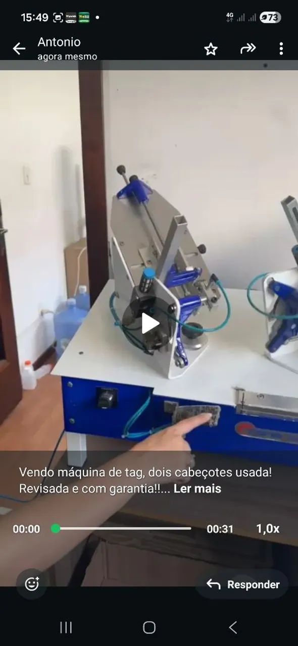 Vendo maquina de aplicar tag duas cabeças 