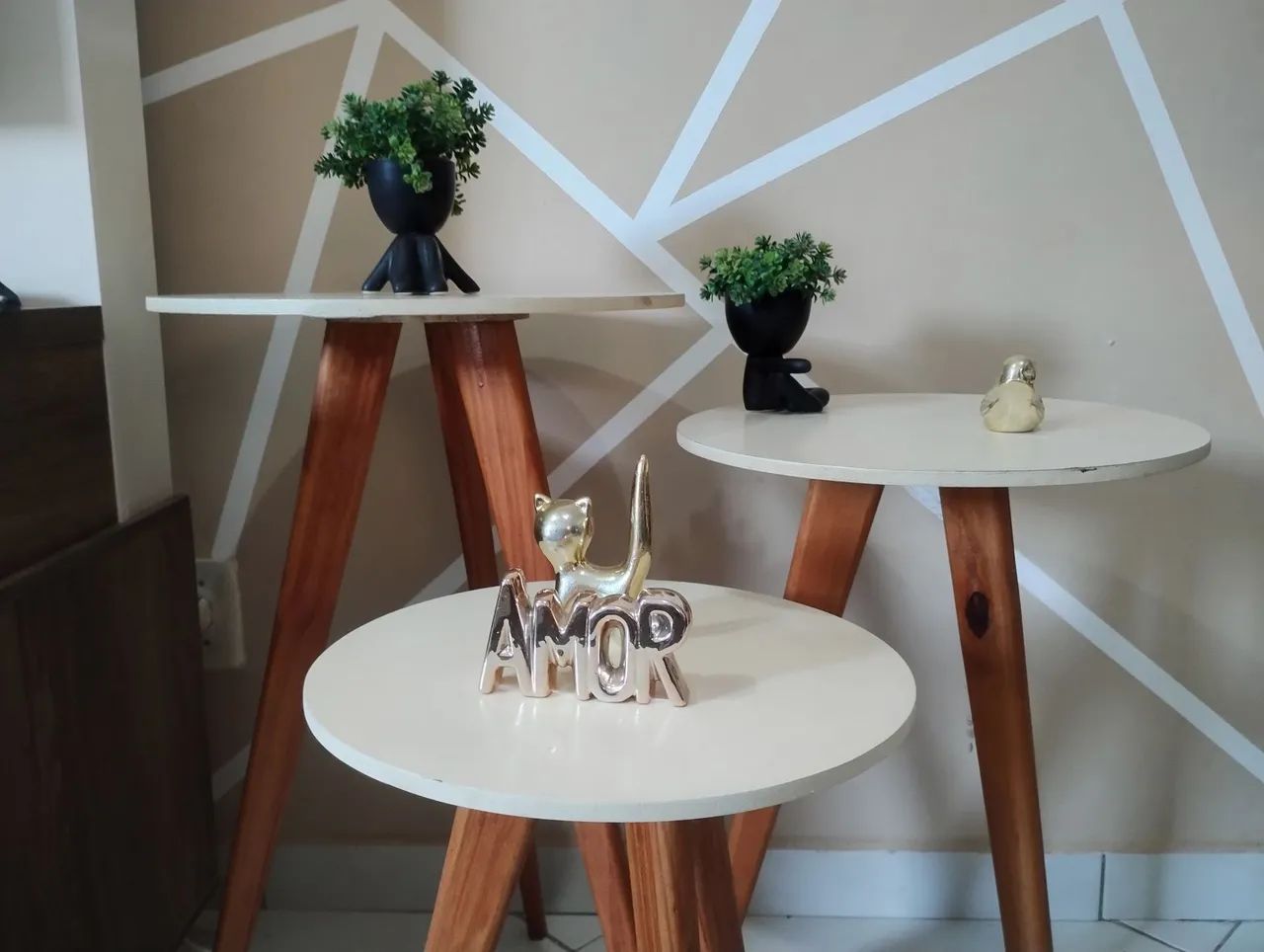 Kit de 3 Banquetas decorativas  - Foto 2