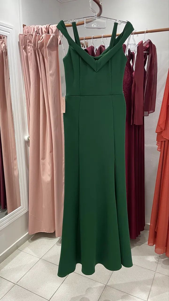 Vestido verde esmeralda  - Foto 3