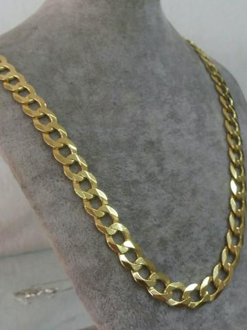 Cordao de prata com 53g banhado a ouro 24k! entrego e parcelo