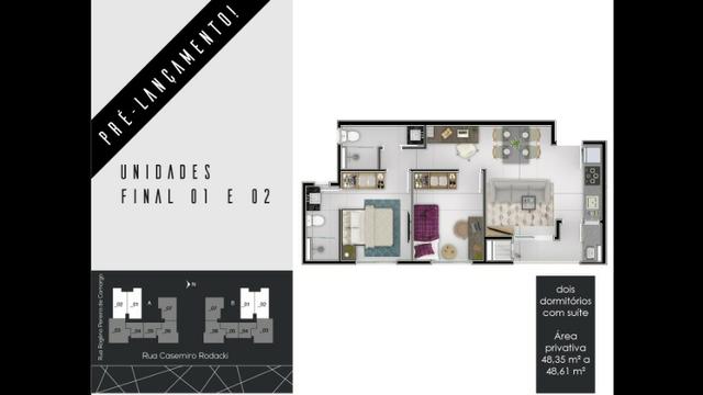 Apartamentos 2 Dormitórios 1 Suíte no Campo Comprido - Foto 2