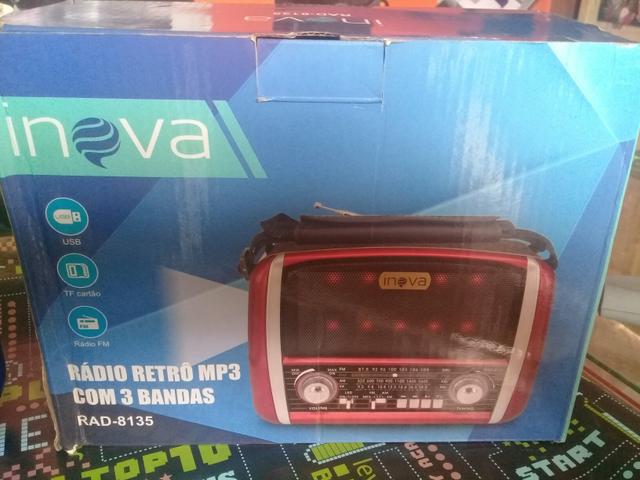 Radio inova am fm leitor pen drive e cartao - Foto 4