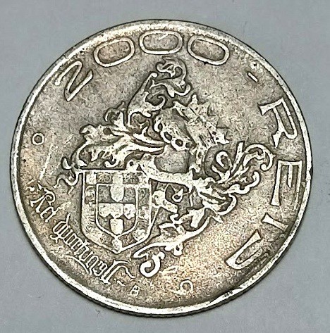 Moeda de prata antiga. Brasil 1932. 2.000 réis. Comemorativa Série Vicentina.  - Foto 5