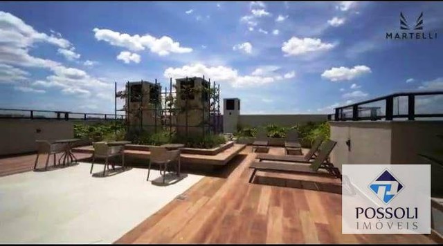 Apartamento com 01 dormitório à venda, 28,00 m² mobiliado R$ 370.000 - Bacacheri - Curitib - Foto 6