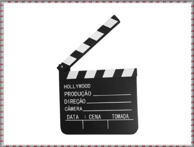 Claquete para vídeos ou filmagens 20 x 18 cm - Foto 2