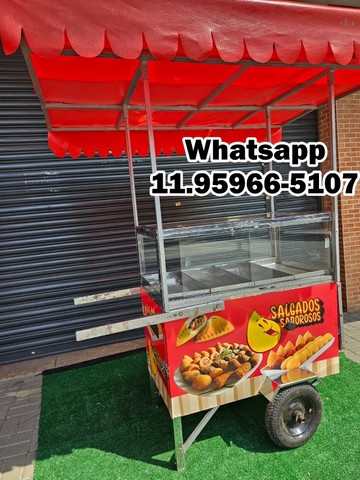 Carrinho de salgado coxinha top