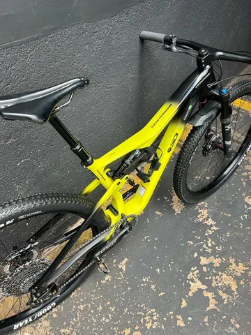 BICICLETA CANNONDALE SCALPEL CARBON 4 FULL TAM 19(L) AMARELO/PRETO