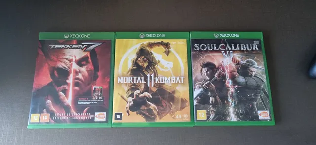 Mortal Kombat, Tekken, Street Fighter Jogos de Luta Xbox 360 desbloqueado  com capinha e encarte