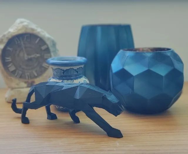 Pantera Negra 3D Origami Enfeite Decoração Ambientes Requintados Salas Quartos Escritórios - Foto 4