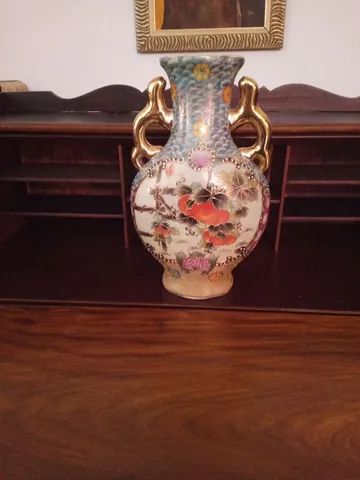 Ânfora/vaso antigo porcelana japonesa