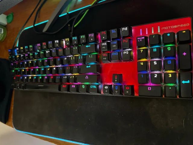 Teclado Mecânico Motospeed RGB CK104 Switch Azul - Foto 2