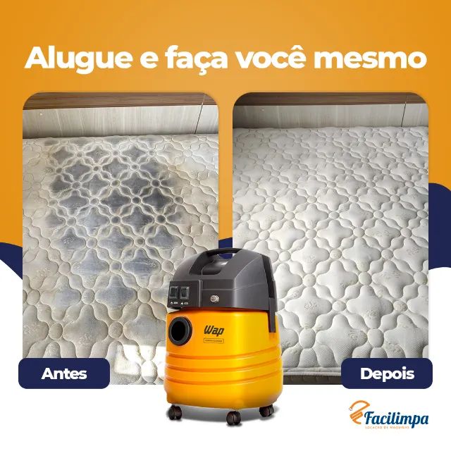 Aluguel de máquina Extratora para limpeza de estofados em geral (locação por diária)