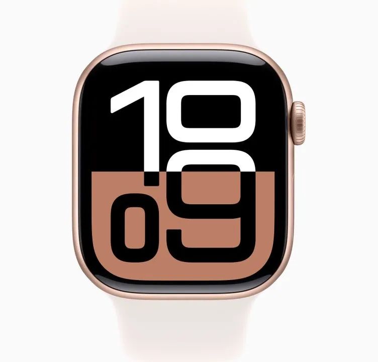 Apple Watch Series 10 GPS, caixa Ouro Rosa de alumínio, 46mm (novo, lacrado) - Foto 3