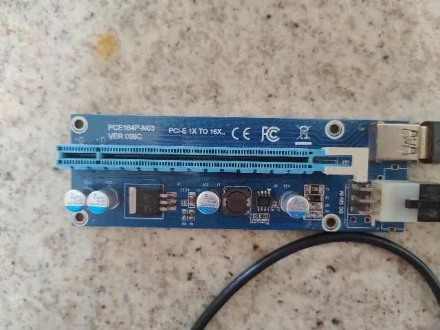 Placa Riser Pci-e 1x to 16x Ver. 006