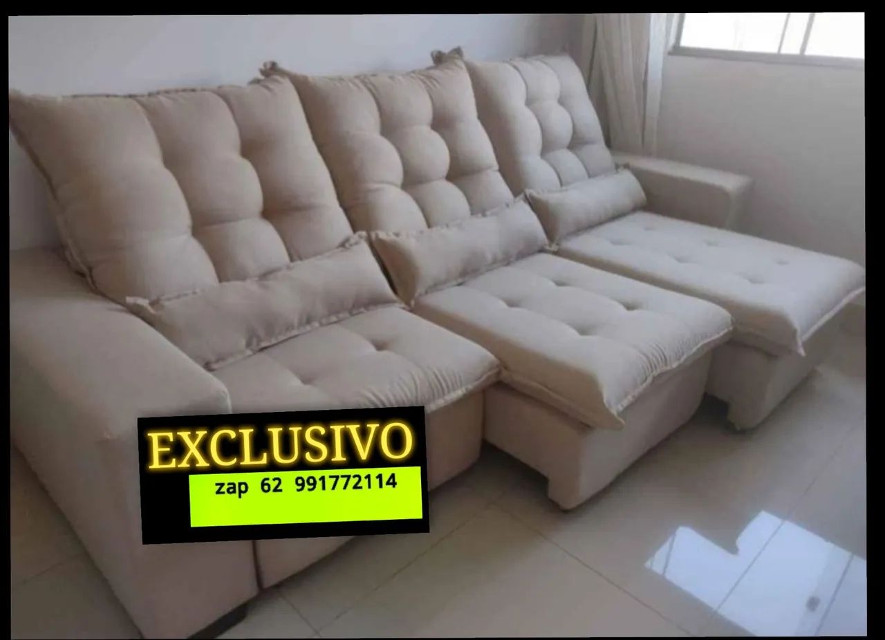 Sofá Retrátil E Reclinável 2.90 Largura  - Foto 4