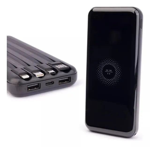 Power Bank Indução 10.000mah 7.5w Compatível Ios E Android  - Foto 4