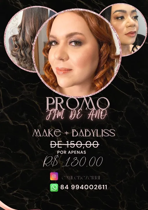 Maquiadora a domicílio (promoção)