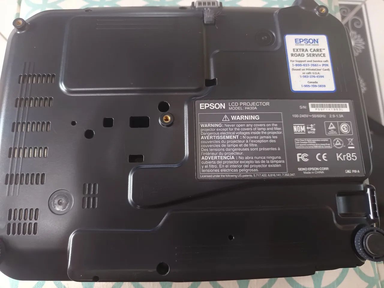 Projetor Epson S12+ Powerlite usado em perfeito estado - Foto 4