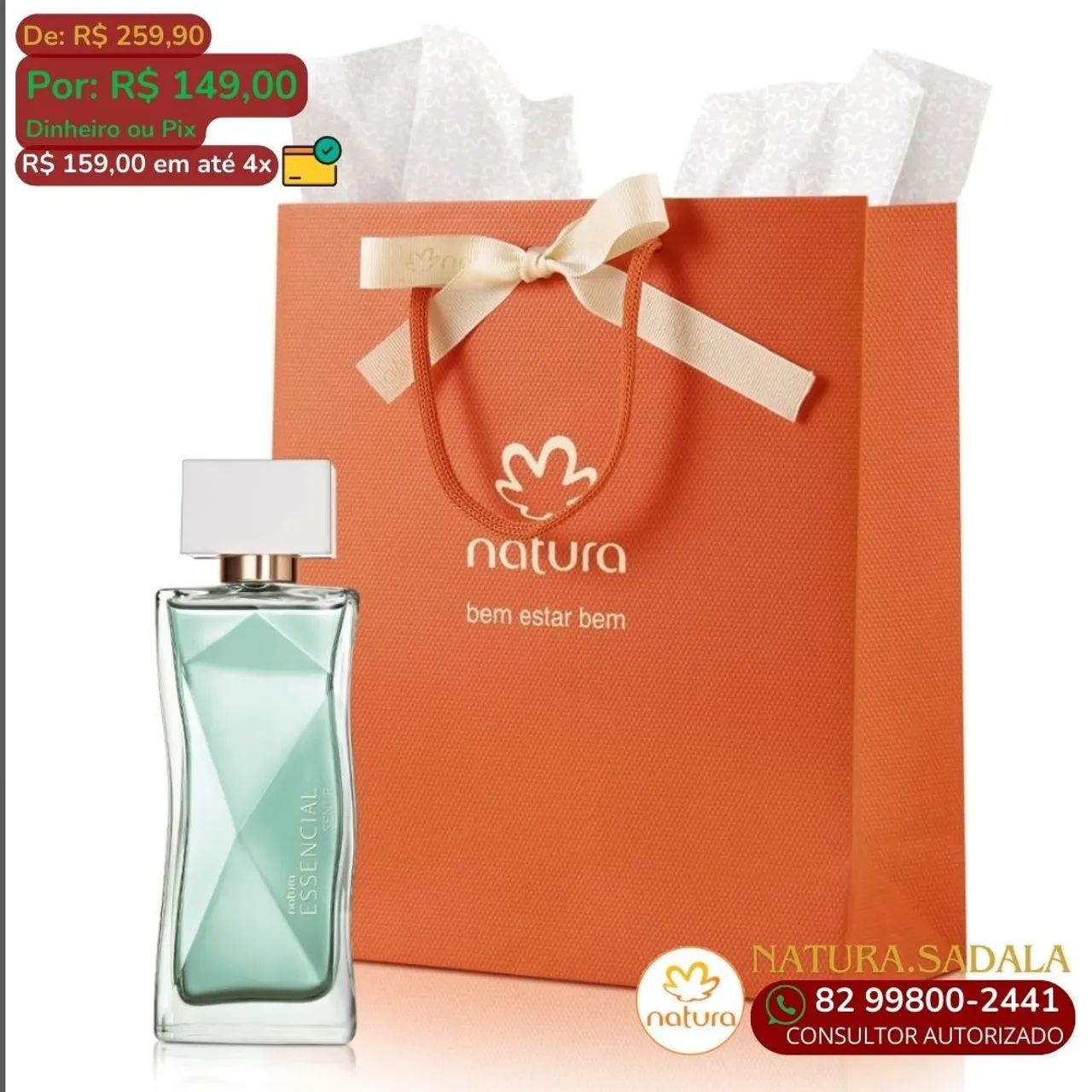 Perfume Natura Essencial Feminino - 100ml - Novo